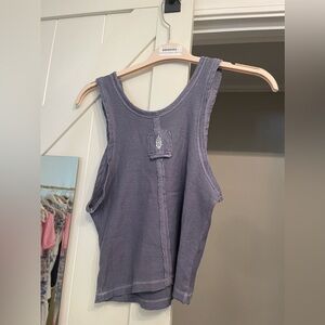 Free People Blue Tank Top